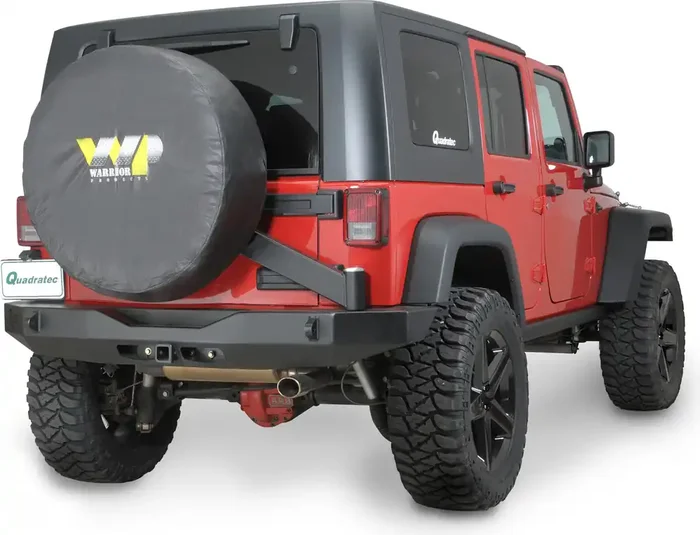Warrior Products Logo Tire Cover in Black