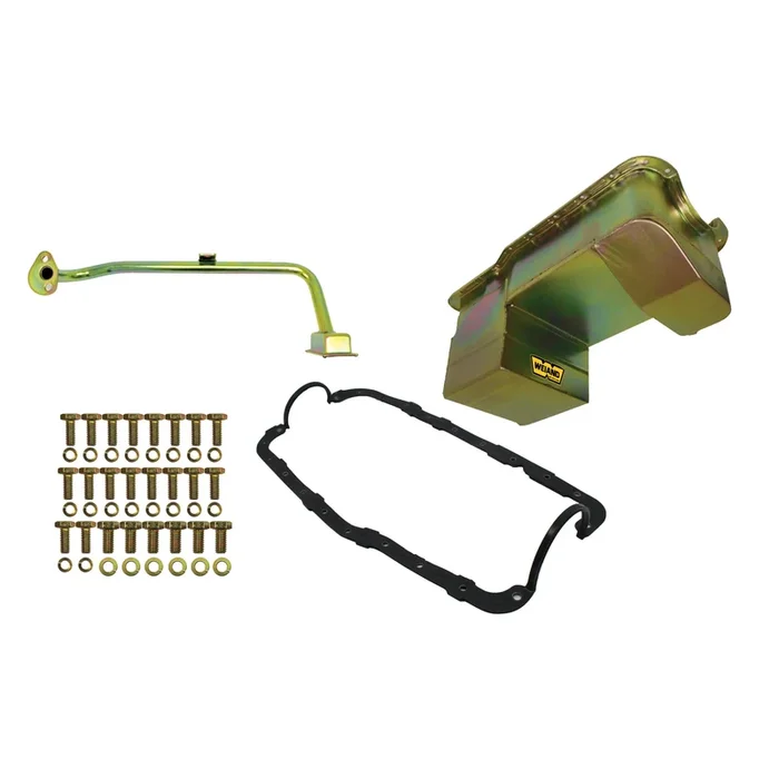 Weiand 7 Quart Oil Pan Kit RR Sump SB Ford 351W 79-93 Zinc
