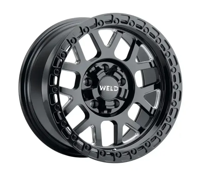 Weld Off-Road W105 17X10 Cinch 5X114.3 5X127 ET-25 BS4.50 Satin Black MIL / Gloss Black 78.1 W10570026450