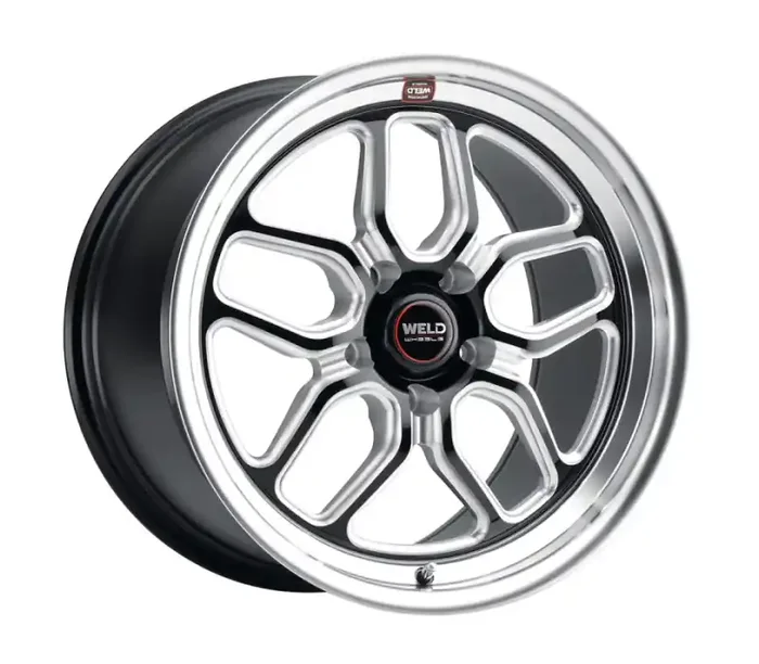 Weld Racing 18×8 Laguna Drag 5×120 ET15 BS5.1 Gloss BLK MIL DIA 78.1 S15288022P15