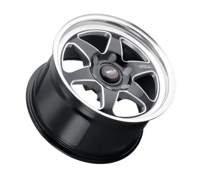 Weld S156 17×10 Ventura 6 Drag 6×135 ET42 BS7.25 Gloss BLK MIL DIA 87.1 S15670089P42