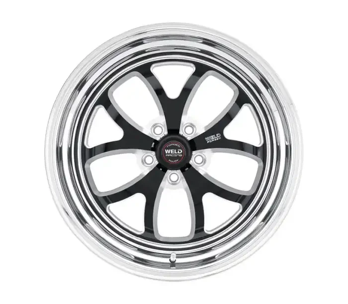 Weld S76 15×10 / 5×120 BP / 7.5in. BS Black Wheel (Medium Pad) – Non-Beadlock 76MB-510N75C