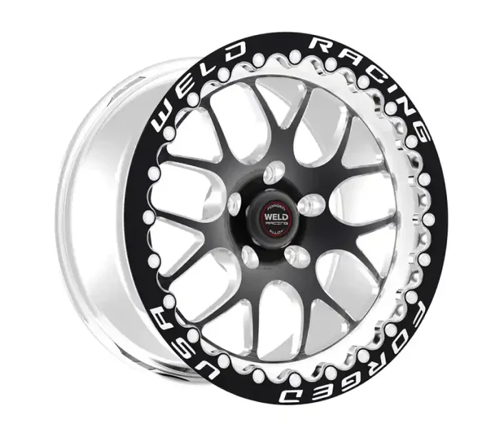 Weld S77 HD 17×10 / 5x135mm BP / 5.7in. BS Black Wheel (HD Low Pad) – Black Single Beadlock MT 77LB7100G57F