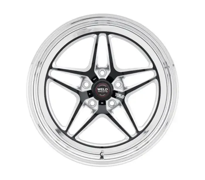 Weld S81 17×5 / 5×120 BP / 2.2in. BS (-21mm Offset) Black Wheel (High Pad) 81HB7050N22A