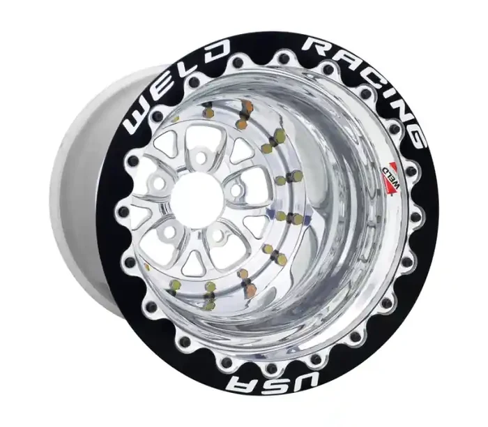 Weld V-Series 15×12 Polished 5×4.5 3in BS Black SBL MT 84P512206F
