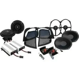 Wild Boar Audio 800-Watt Amp/Speaker Kit W/Lid Adapter 4 Harley 14-24 FLH