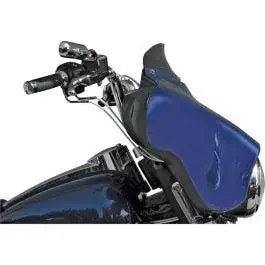 Wind Vest 4″ Dark Smoke Flip Design Windshield for Harley Batwing FLH/T 96-13