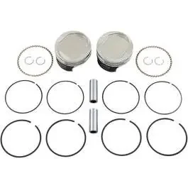 Wiseco K0212P3 Tracker Pistons +.030 Bore Sportster 883-1200 Evo 86-22