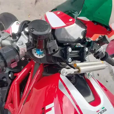Woodcraft Ducati Monster 1200R 16-19 Clip-On Adapter Plate W/Steering Damper Mount
