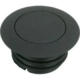 Wrinkle Black Non-Vented Pop Up Screw In Gas Cap for Harley L96-15 2.36″ OD