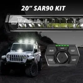XK Glow 20″ SAR 90 Degree 1Pc Search & Rescue Light Bar Kit XK-SAR90-1