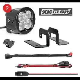 XK Glow C3 Cube Driving Lights Fog Mount RGB Accent Lighting Kit XK065003-D-KIT