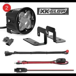 XK Glow C3 Cube Fog Lights Fog Mount RGB Accent Lighting Kit XK065003-FO-KIT