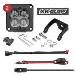 XK Glow C3 Cube Spot Lights Flush Mount RGB Accent Lighting Kit XK-XK065002-S-KIT