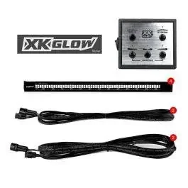 XK Glow Plug-And-Play Emergency Strobe Light Series Blue/Red 4 piece XK052002-4BA