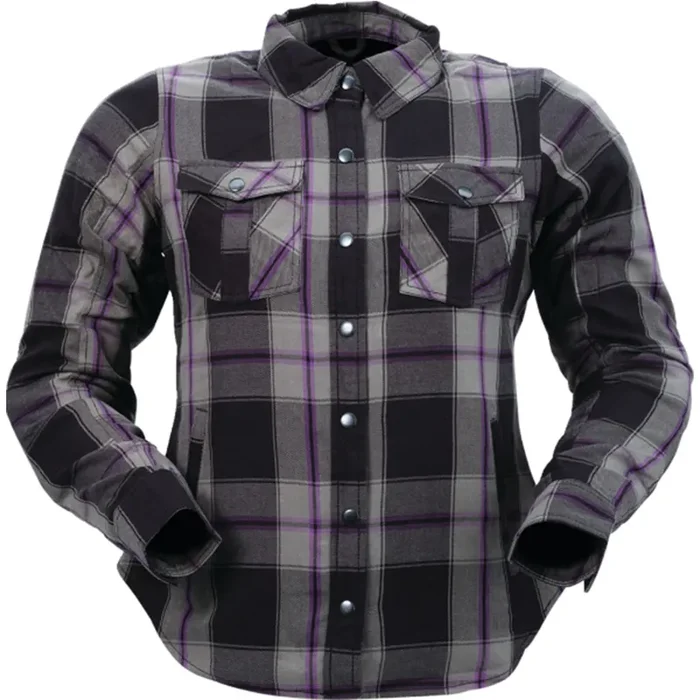 Z1R Ashwood Flannel Women‘s Button Up Long-Sleeve Shirts