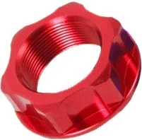 Zeta 634-8215R ZE58-2253 STEERING STEM NUT & BOLT RED M24X32-P1.5 H10
