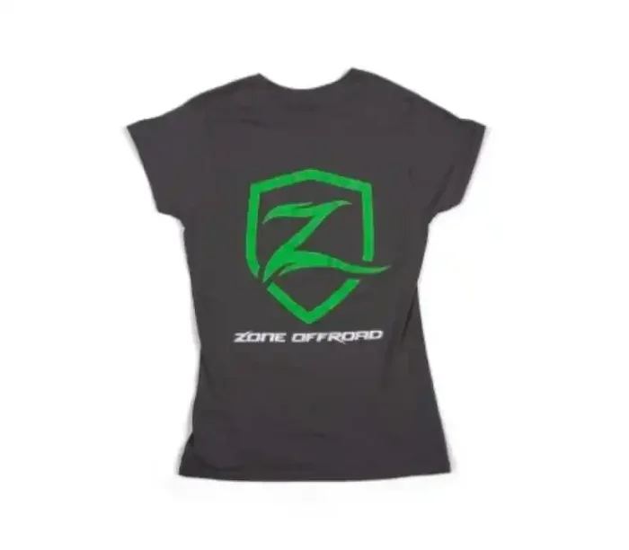 Zone Offroad Charcoal Gray Premium Cotton T-Shirt w/ Logo – Womens – XL ZONU9163XL