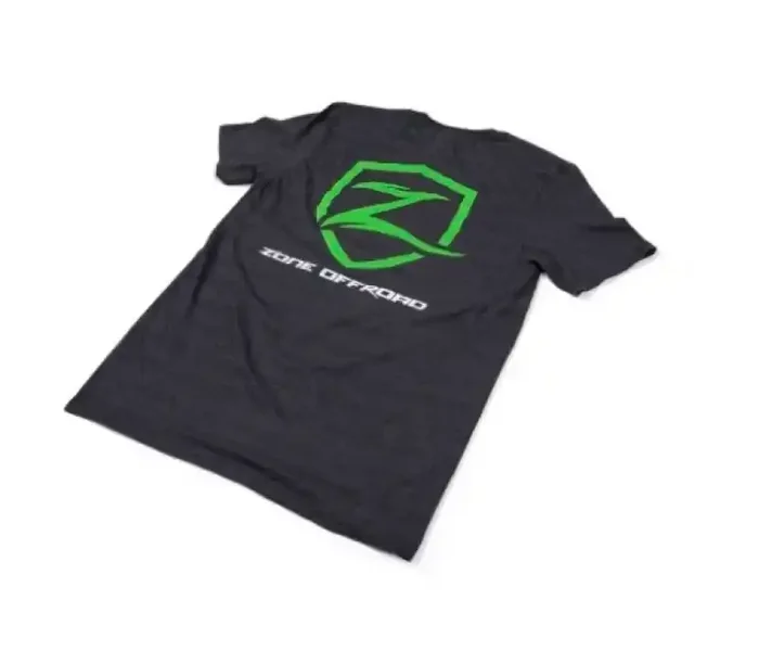 Zone Offroad Charcoal Gray Premium Cotton T-Shirt w/ Logos – Large ZONU9161L